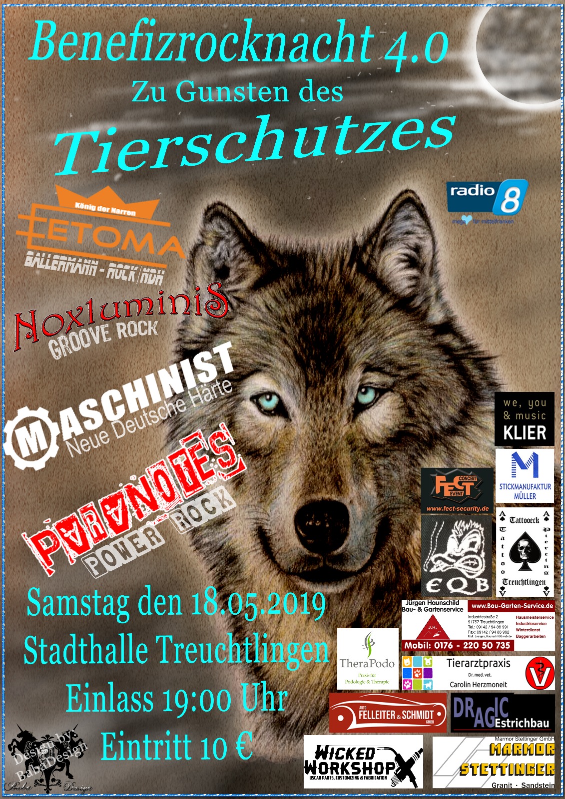 Benefizrock-Nach am 18. Mai 2019 in Treuchtlingen