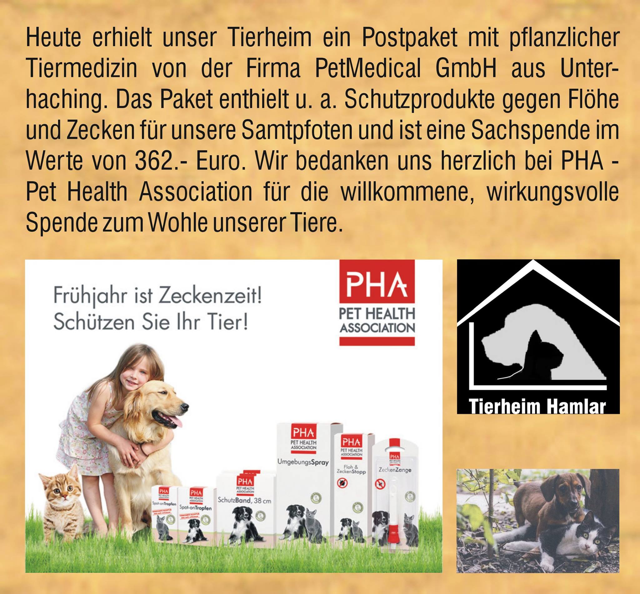 Spende von PetMedical GmbH