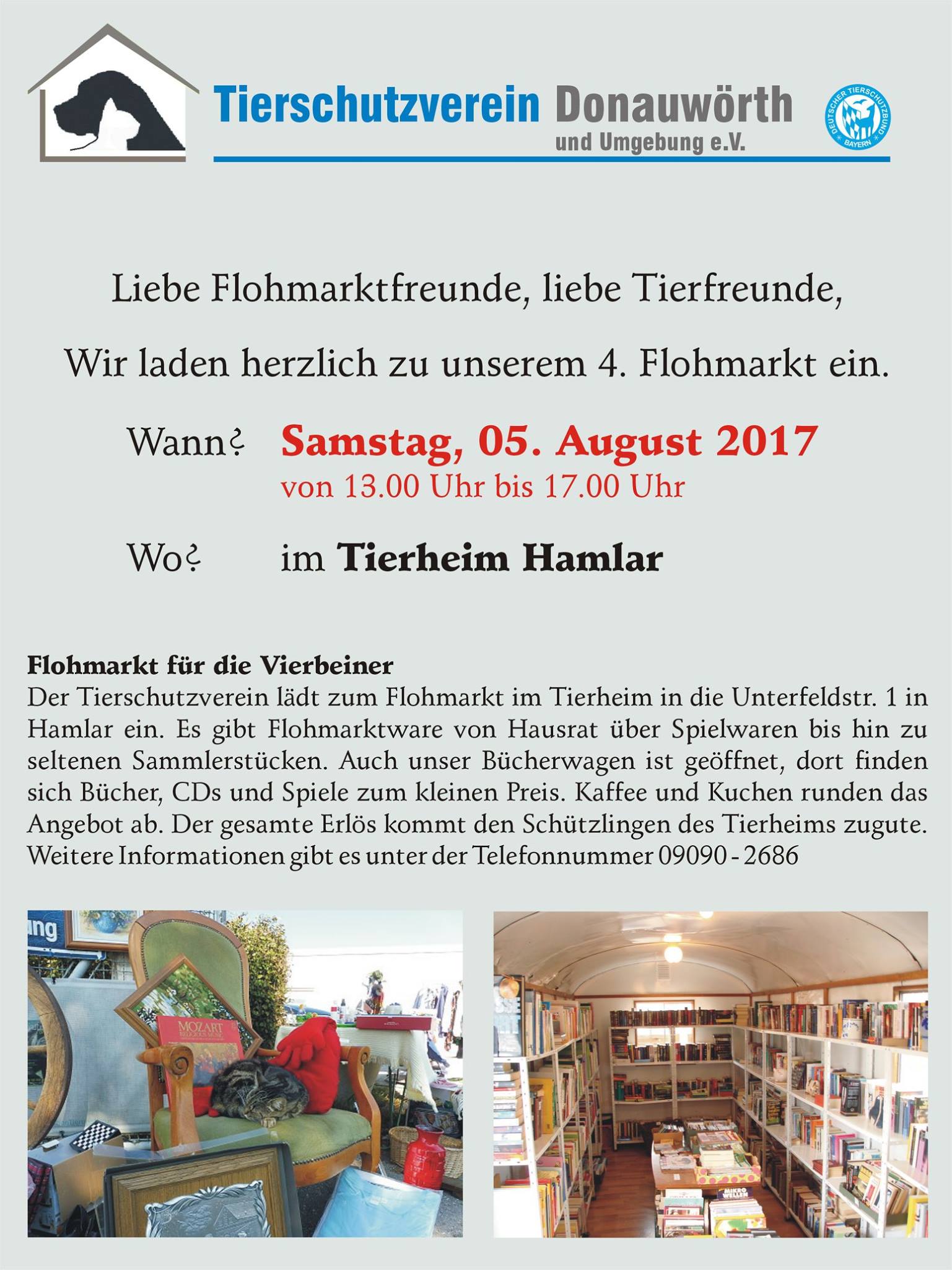 Flohmarkt im Tierheim Hamlar 05.08.2017