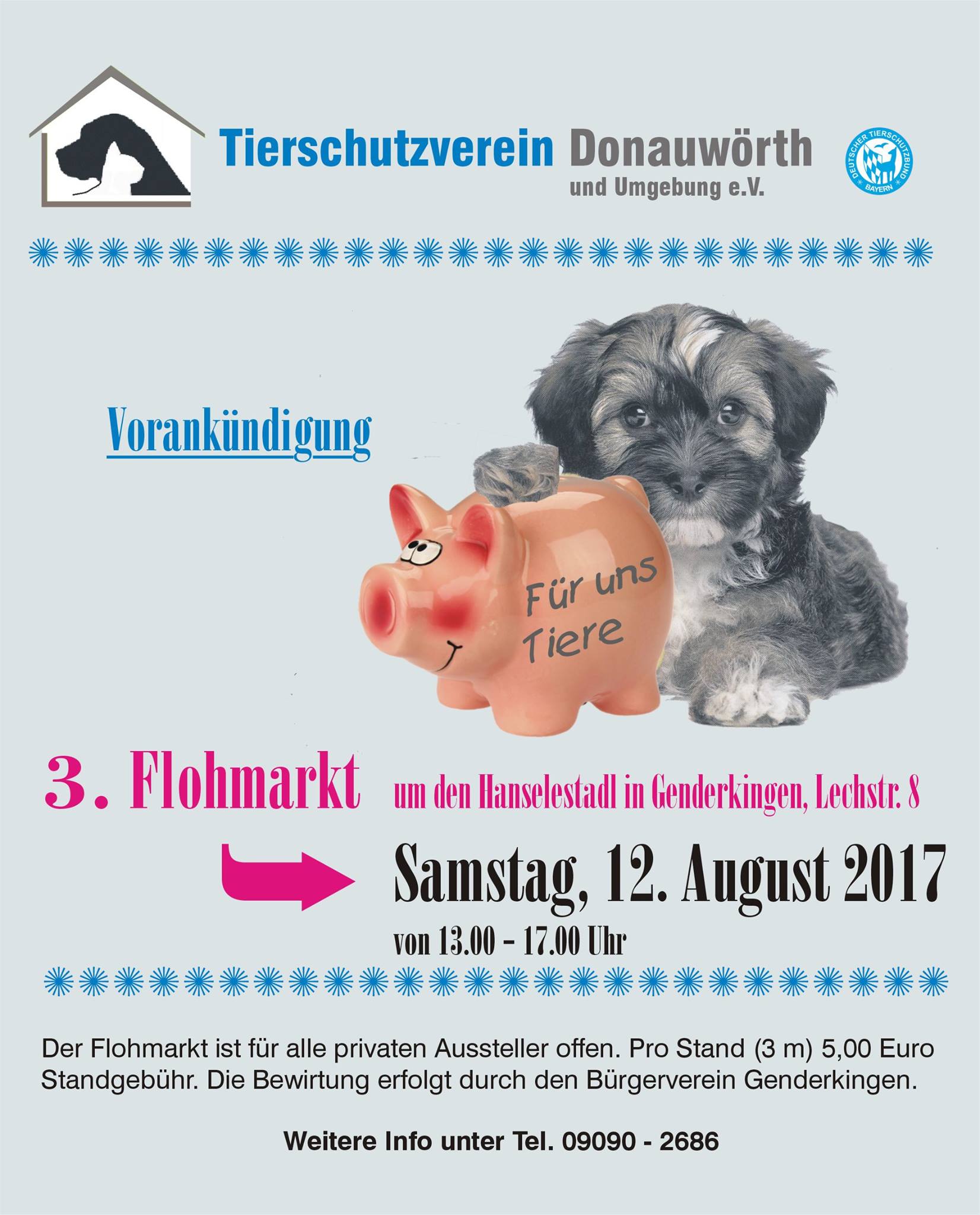 3. Flohmarkt in Genderkingen 12. August 2017