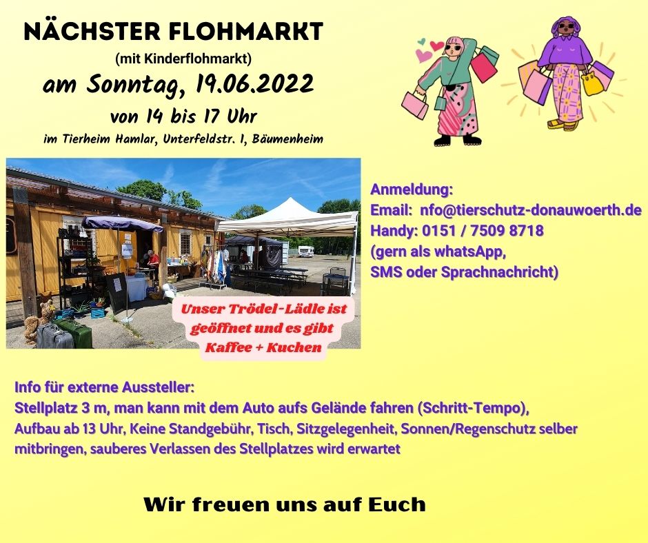 Flohmarkt am 19. Juni 2022