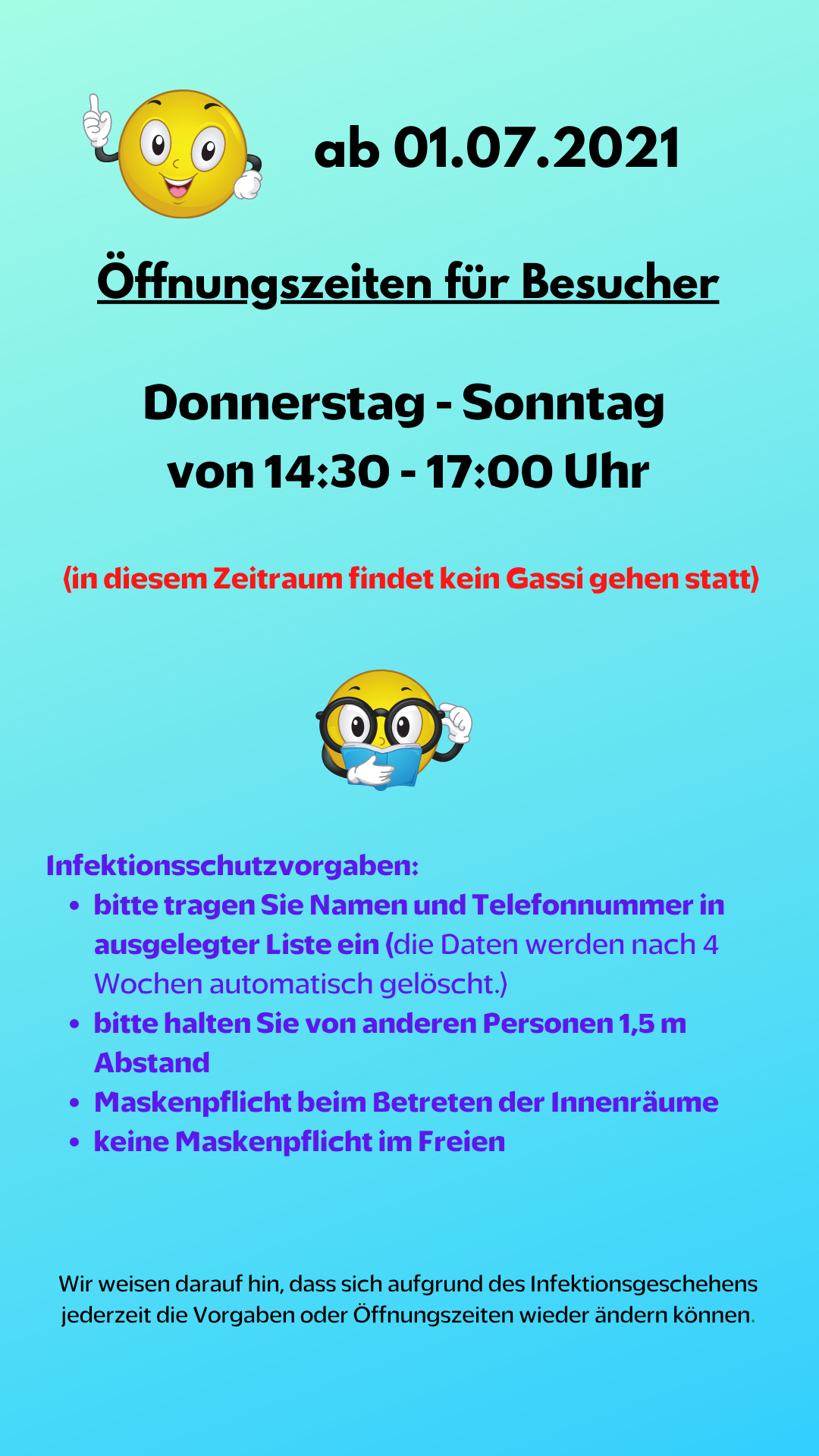 Öffnungszeiten für Besucher des Tierheims Hamlar ab 01.07.2021