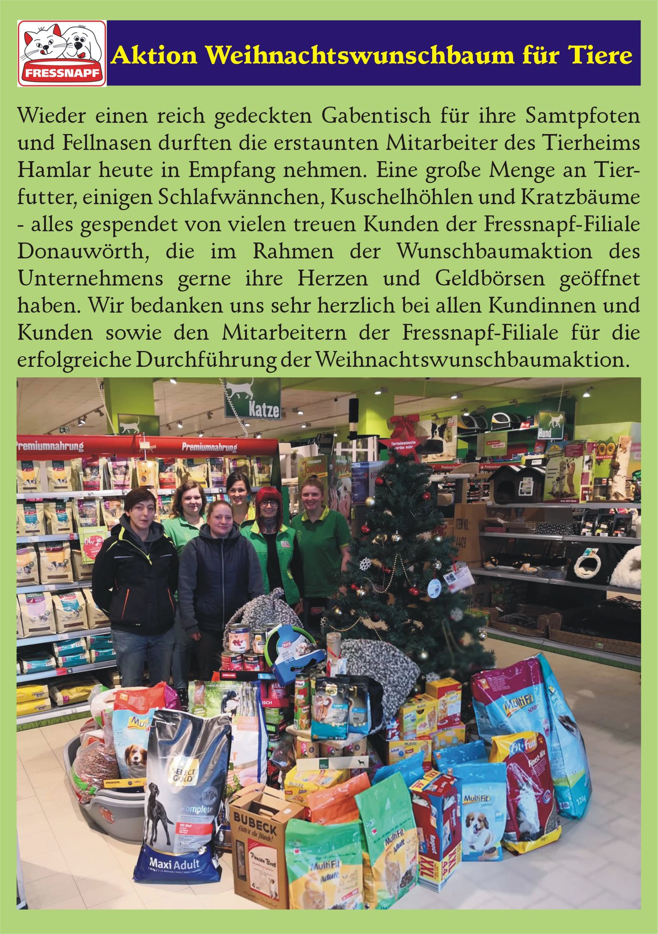 Aktion Weihnachtswunschbaum 2018