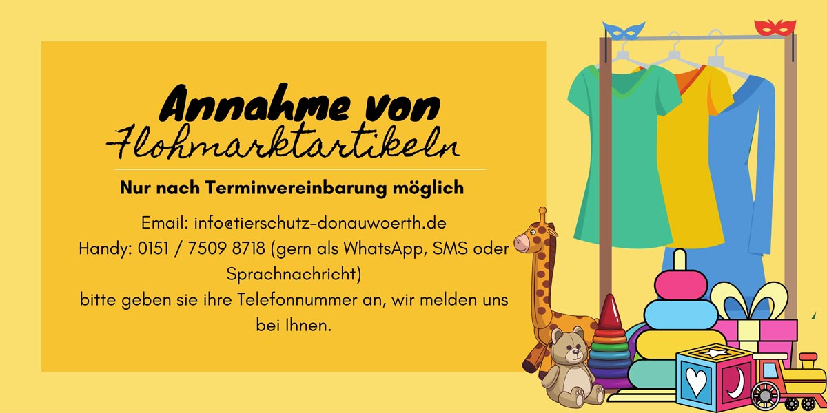 Annahme von Flohmarkt-Artikeln