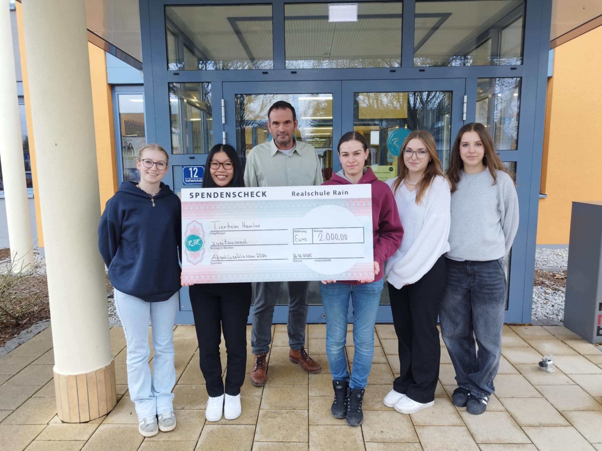 Spende der Abschlussklasse 2024 Realschule Rain
