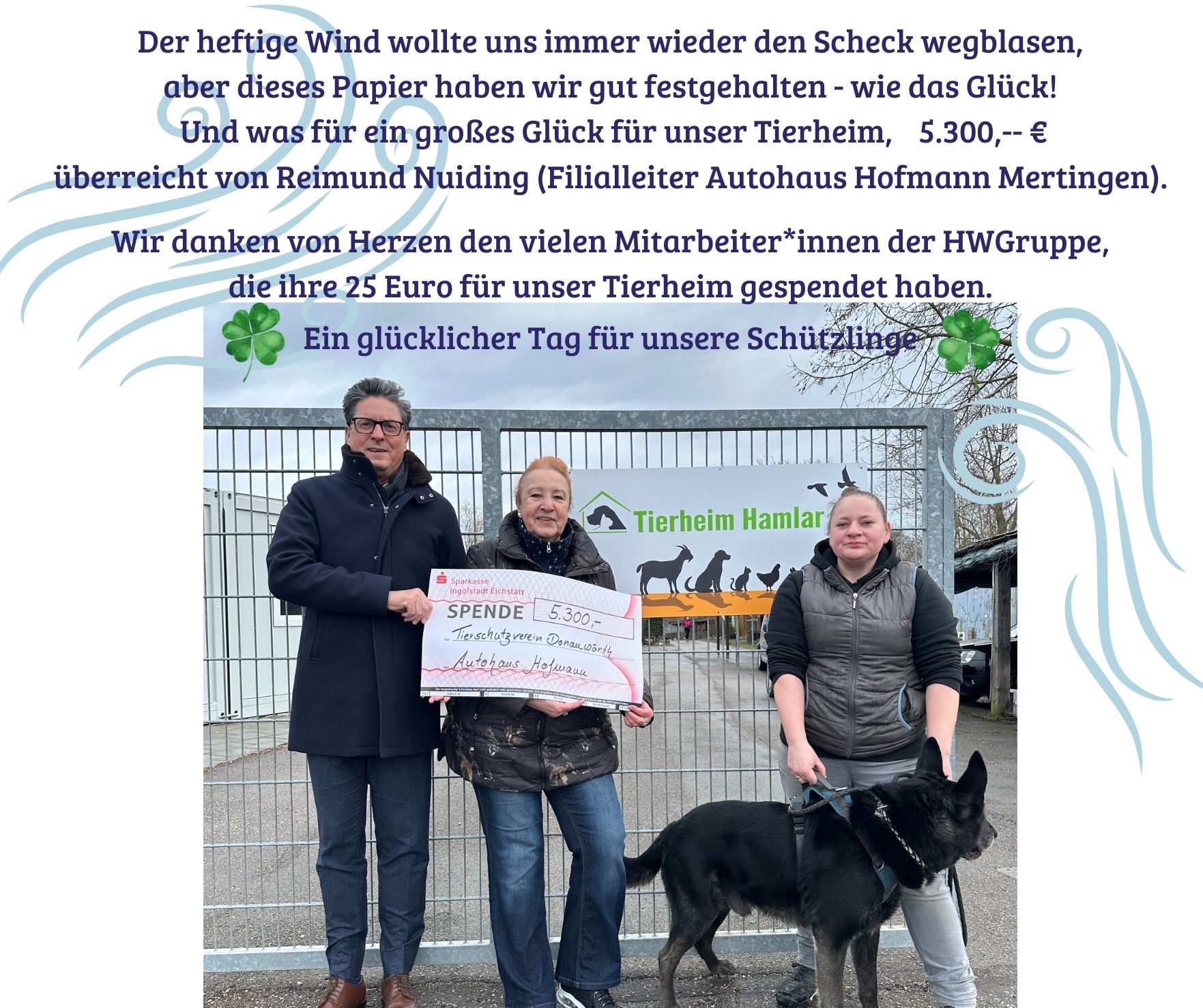 Große Spende vom Autohaus Hofmann aus Mertingen