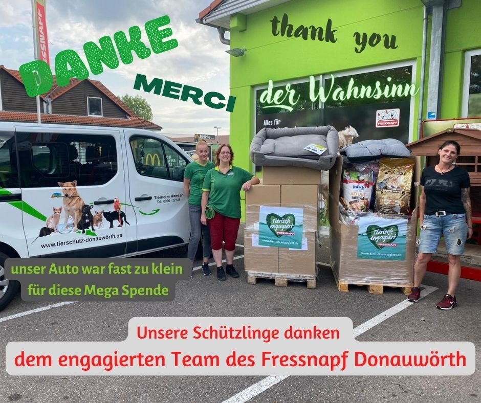 Megaspende von Fressnapf Donauwörth