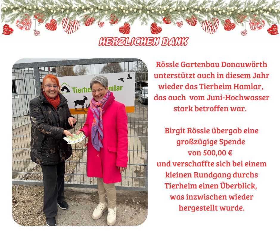 Spende Rössle Gartenbau Donauwörth
